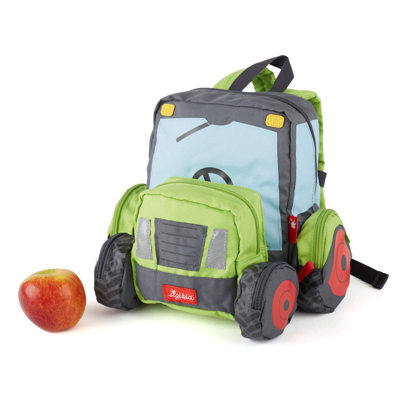 Rucsac pentru copii Tractor cu roti si detalii 3D, Sigikid [ps:af217dbd-0f87-44cb-ad3a-5a48cac5ed1c]