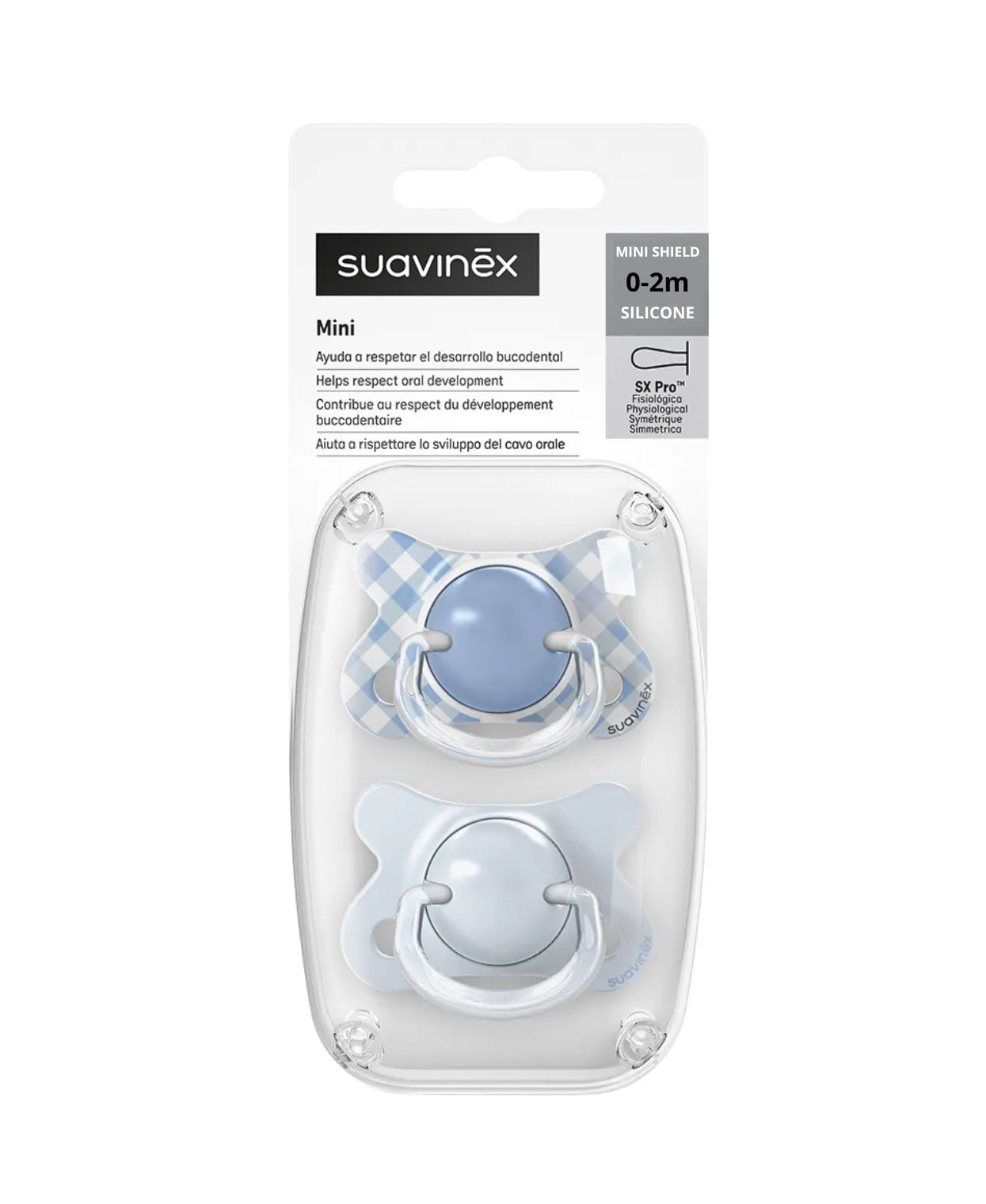 Suzeta Suavinex SX Pro MINI 0-2 luni, Bej - 2 buc | Wild & - Albastru (7) [ps:c2148e59-2068-40ed-abcd-668da2125022]