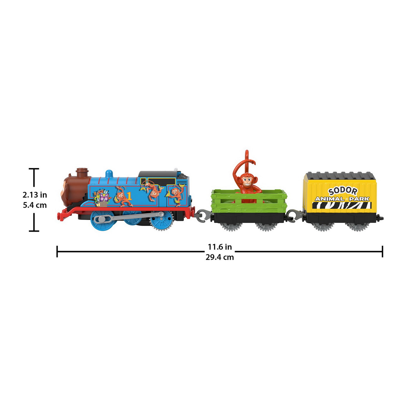 THOMAS LOCOMOTIVA MOTORIZATA SAFARI MONKEY THOMAS Mattel - Thomas - Safari (7) [ps:049f9244-4c59-4939-8b41-9bf89030b1fb]