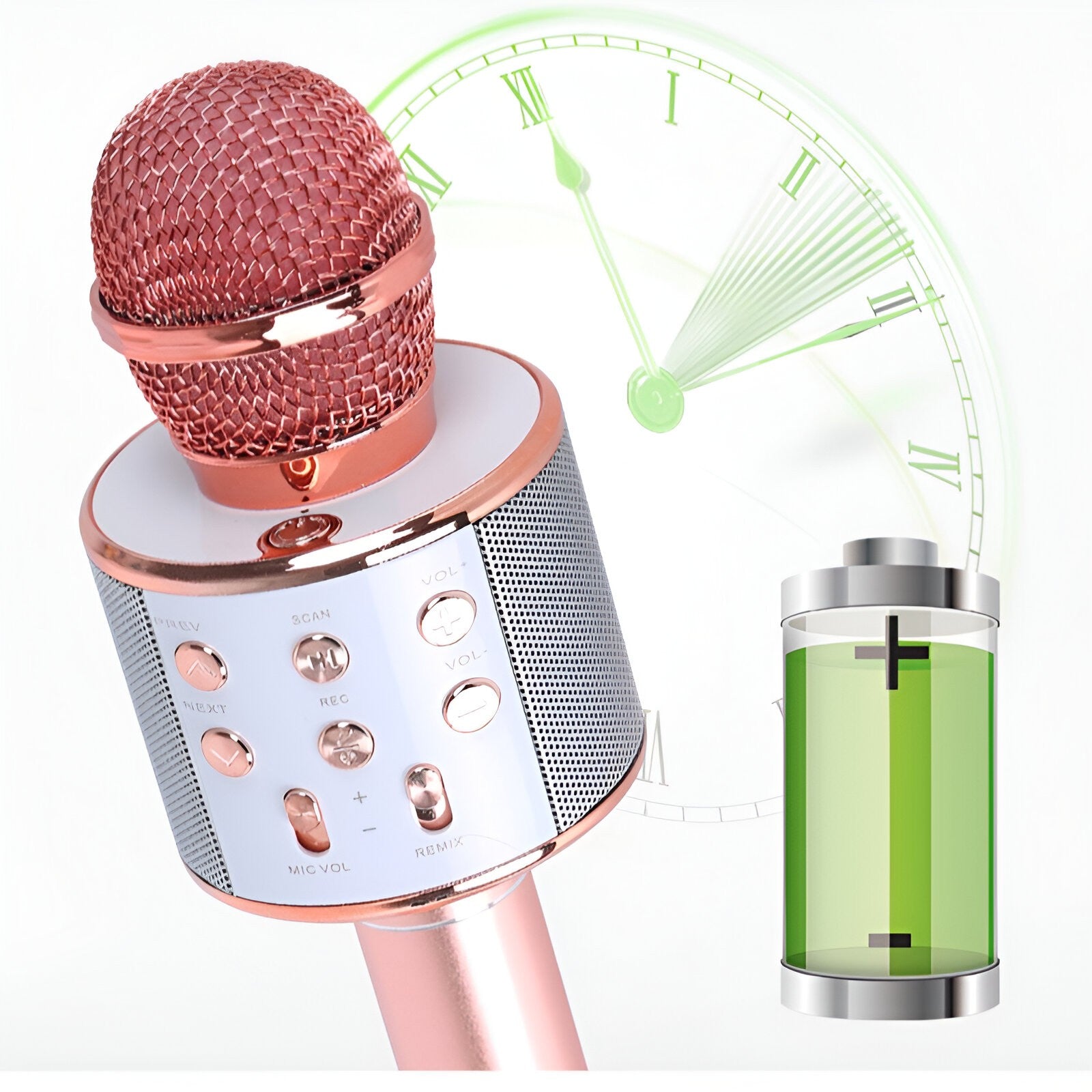 Microfon Karaoke Copii Flippy, Bluetooth, Rose Gold - Default Title (7) [ps:c1308d86-c728-4383-b602-5697525abcc9]