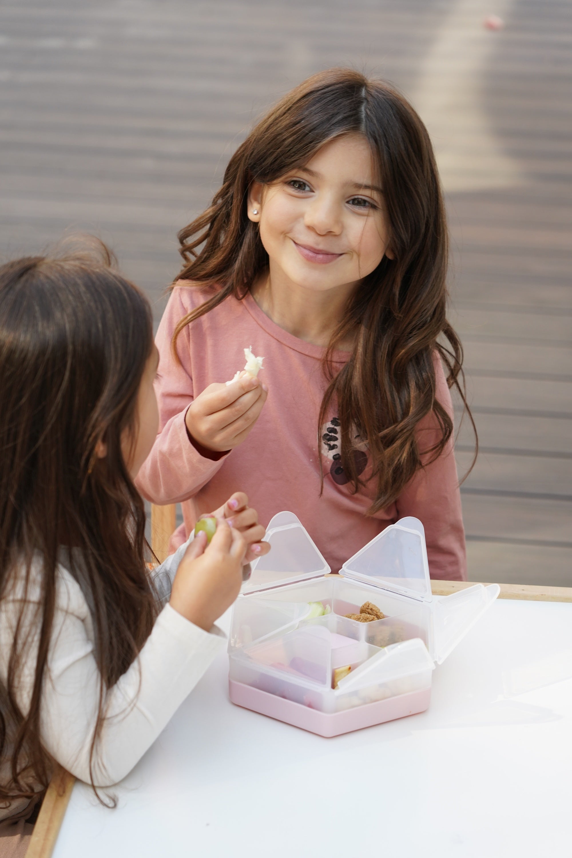 CUTIE SNACK HEXAGON SNACKLE 6 COMPARTMENTE, MELII, GREY [ps:068fd93a-3eee-4518-bfad-c5ae0f52276f]