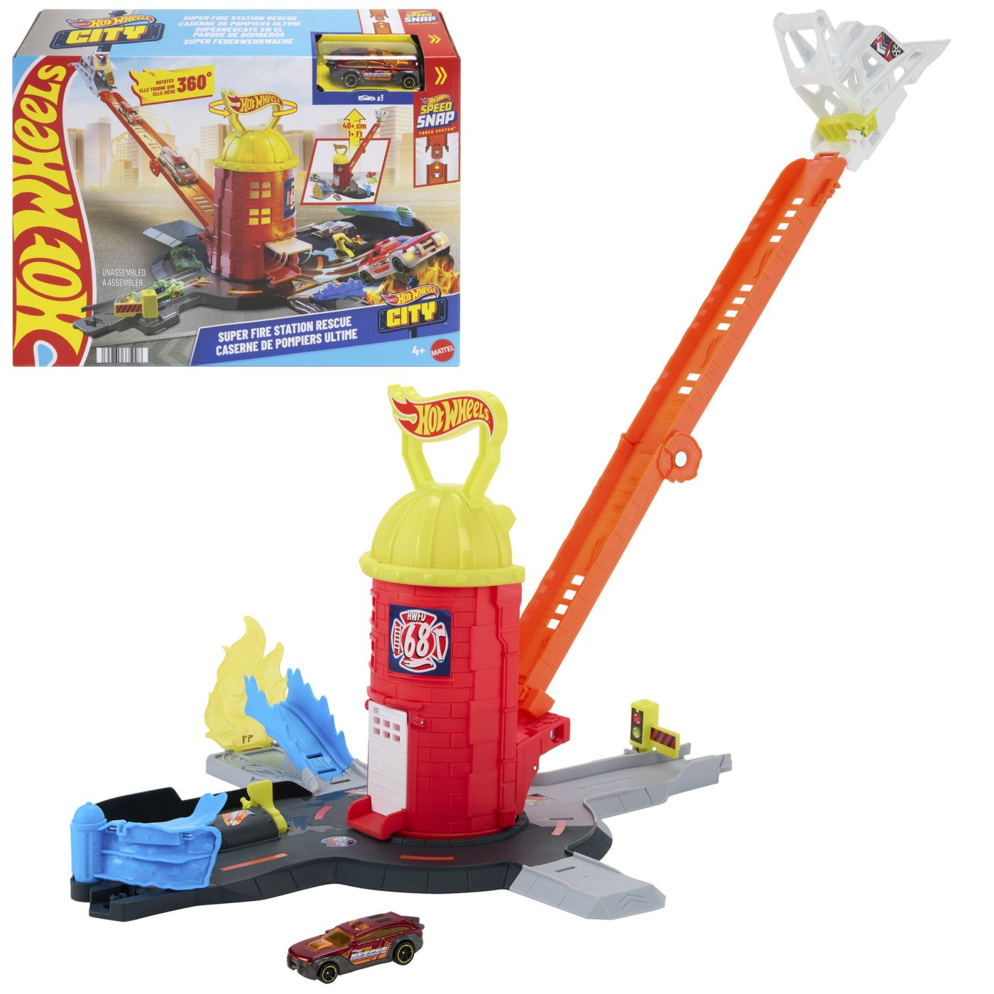 HOT WHEELS CITY SET DE JOACA SUPER STATIE DE POMPIERI CU - Imagine 7 [ps:341122c1-e03a-48cb-bc59-56f373994ce7]