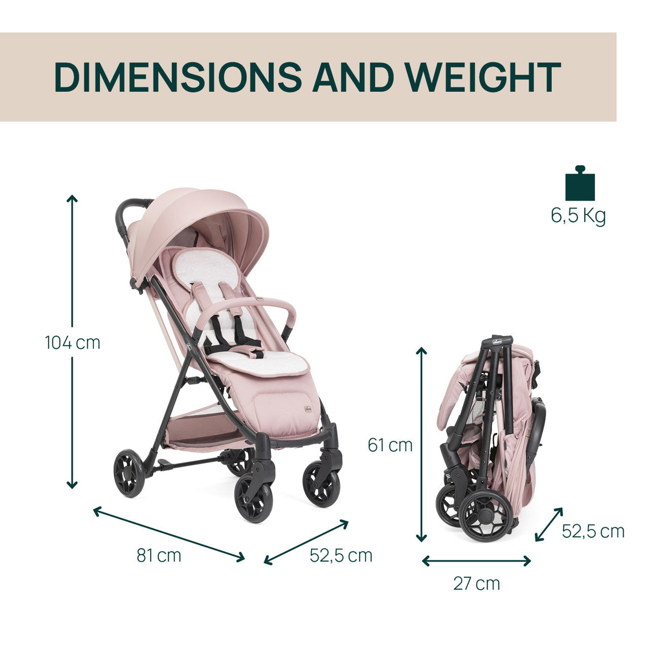 Carucior sport Chicco Taormina, Blush (Roz), 0luni+ - Blush (Roz) (7) [ps:72310034-b0b5-473a-a90d-e8a9c01bc723]