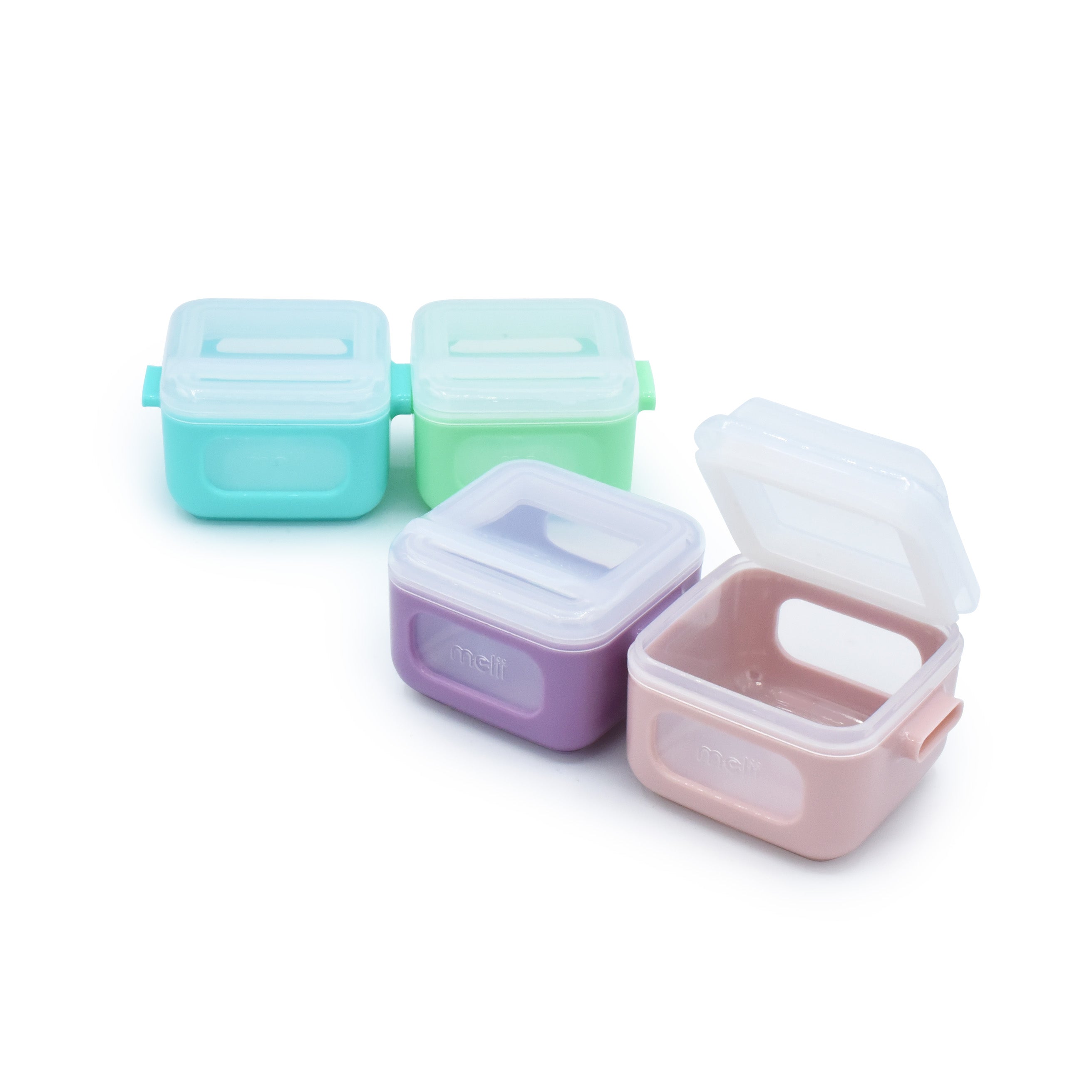 SET 4 RECIPIENTE SILICON SNAP&GO CUBES, MELII, 4*118 ML - Imagine 7