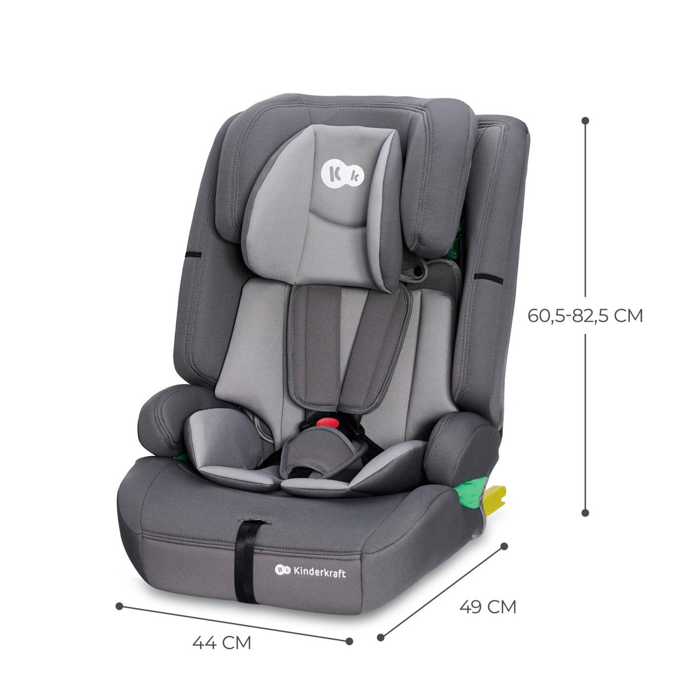 SCAUN AUTO I-SIZE, 76-150 CM, KINDERKRAFT SAFETY FIX 2, GREY [ps:bd8ae135-241a-44c7-a8ca-d31b46f72f77]