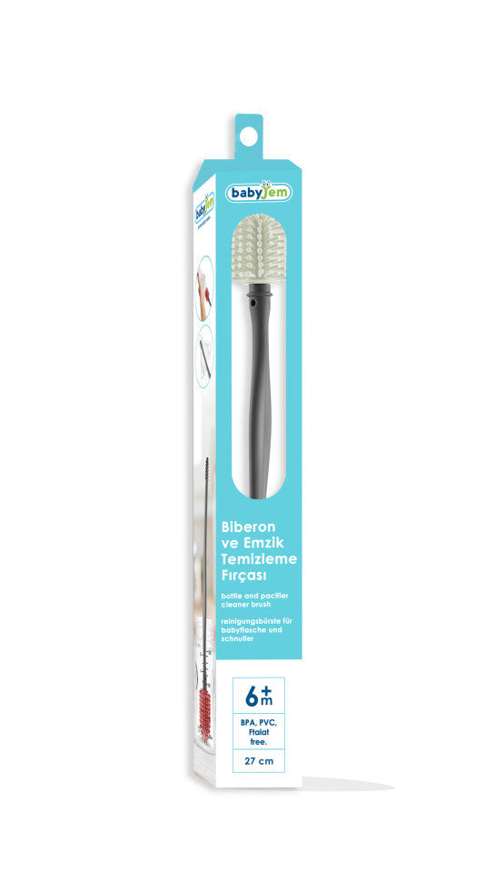 Perie pentru biberon si tetina BabyJem (Culoare: Rosu) [ps:6ad06509-4e3d-4369-acab-cebf388528a8]