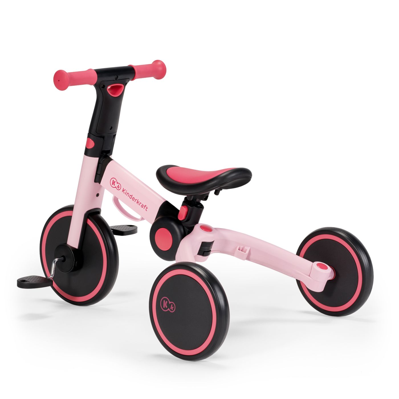 BICICLETA DE ECHILIBRU / TRICICLETA KINDERKRAFT 4TRIKE, CANDY PINK [ps:b2042fd6-62ec-4b8e-8de8-c2f8a1a04d3e]