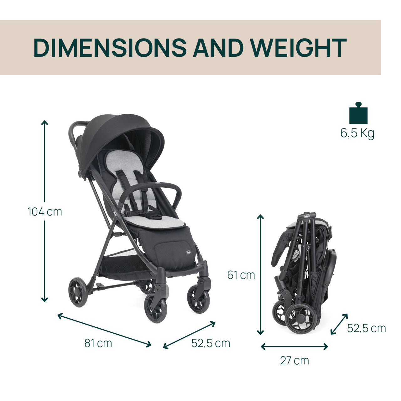 Carucior sport Chicco Taormina, Blush (Roz), 0luni+ - Charcoal (Negru) (7) [ps:2a46fde0-6ff8-495b-808e-13aafa8e5215]