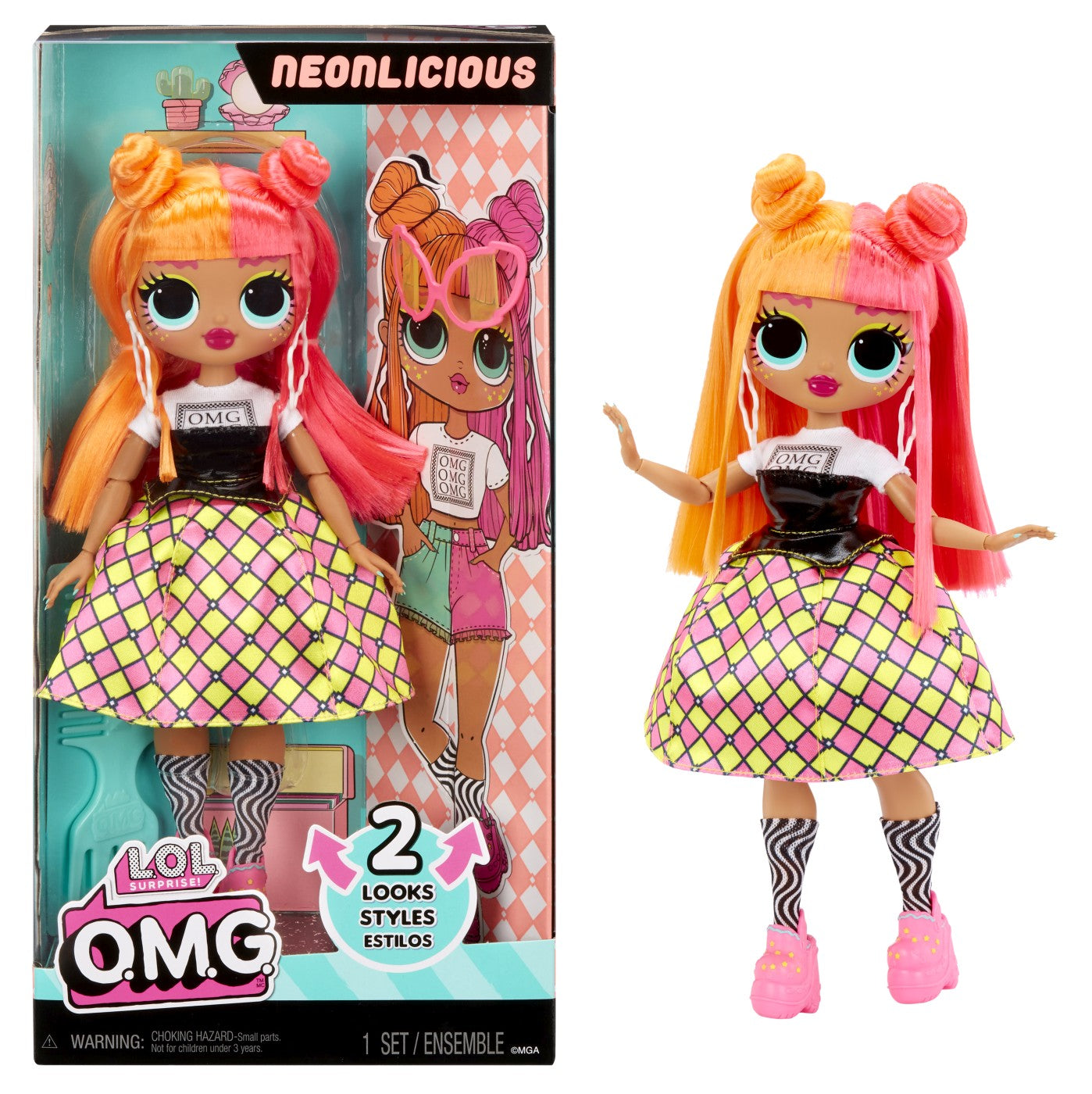 L.O.L. SURPRISE! OMG NEONLICIOUS PAPUSA FASHIONISTA CU - Neonlicious (7) [ps:f4aa3940-bf7e-45f6-9aa2-aab411260b38]