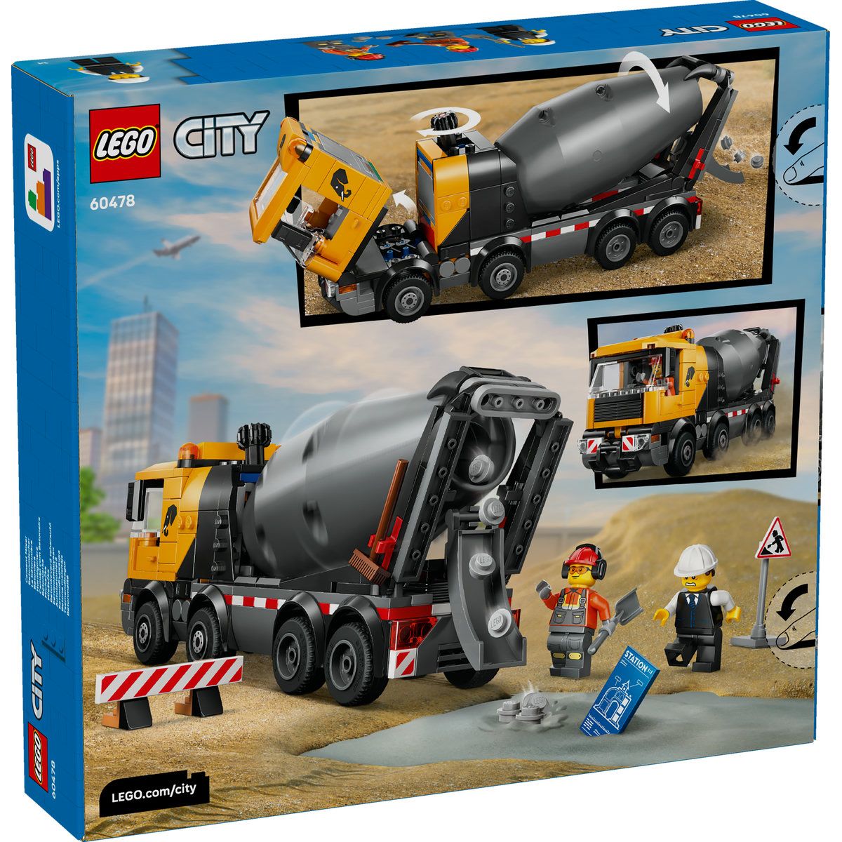 LEGO CITY AUTOBETONIERA 60478 - Imagine 7