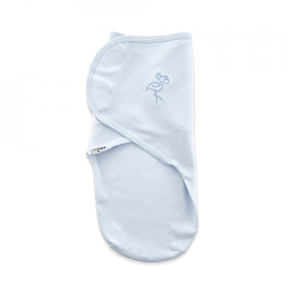 Sistem de infasare din bumbac 0-3 luni BabyJem Swaddle - Bleu