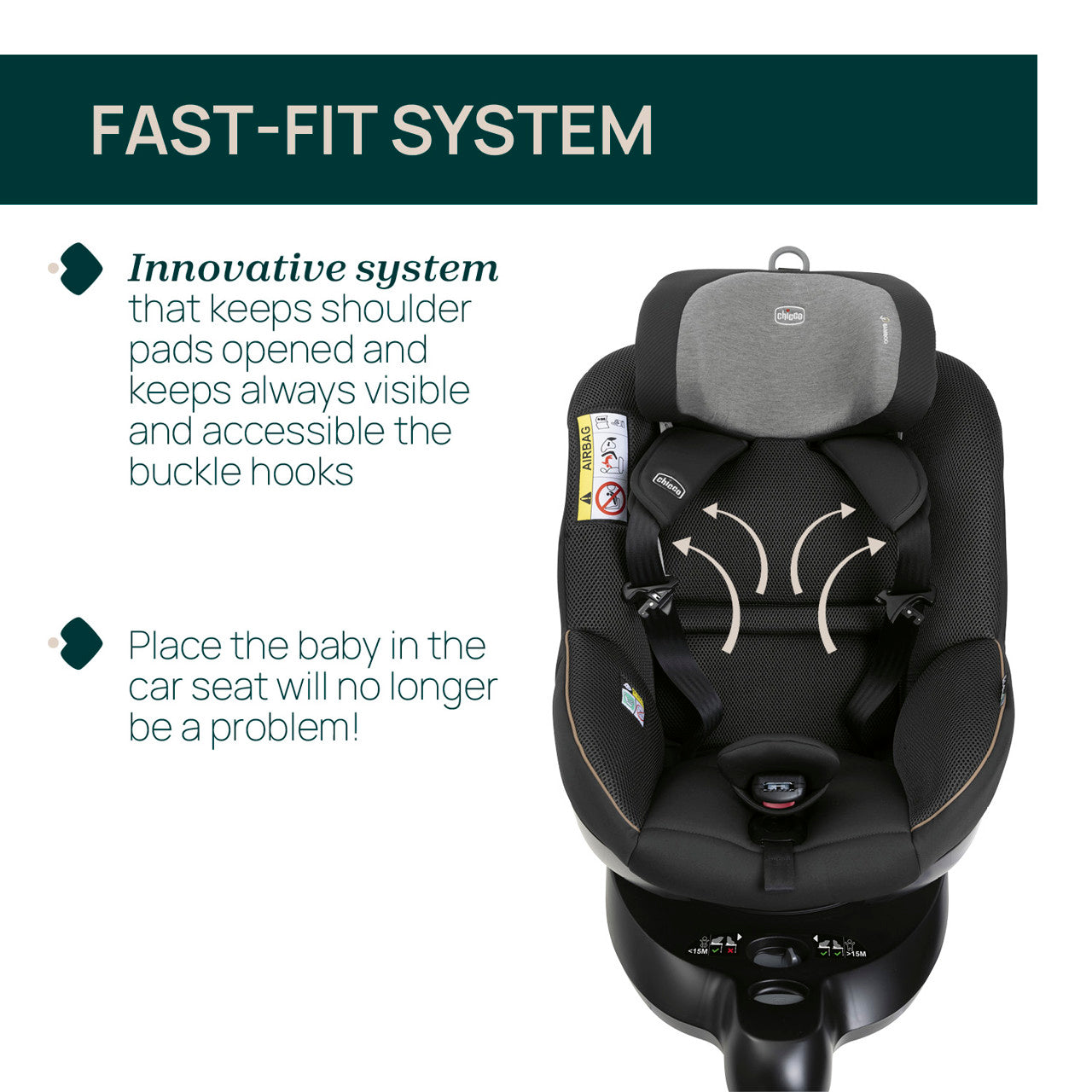 Scaun auto rotativ cu baza isofix Chicco Seat 105 - Negru (7) [ps:ed780f65-243a-43d0-a175-82b26c4dd479]
