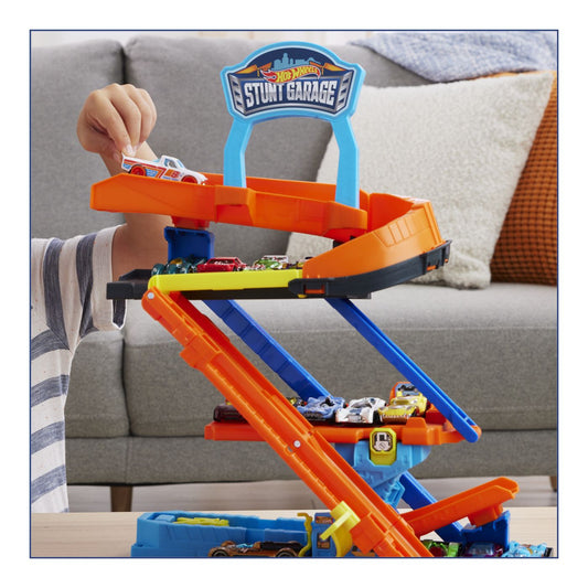 HOT WHEELS CITY TRANSFORMAREA GARAJULUI DE CASCADORII CU - Imagine 8