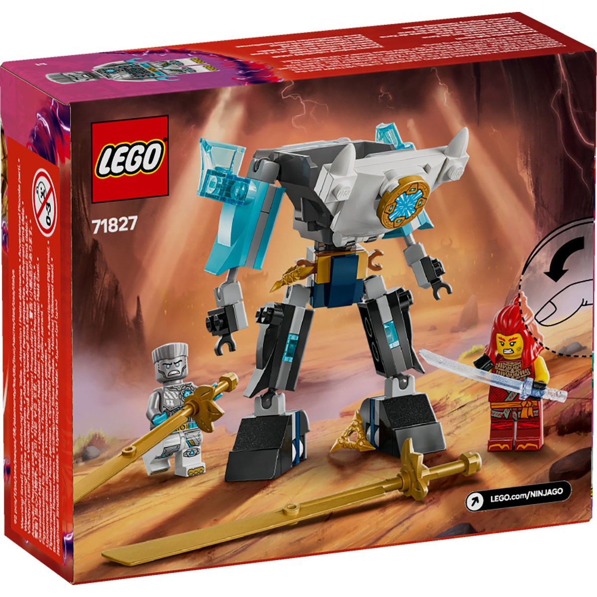 LEGO NINJAGO COSTUMUL ROBOT DE LUPTA AL LUI ZANE 71827 - Imagine 8