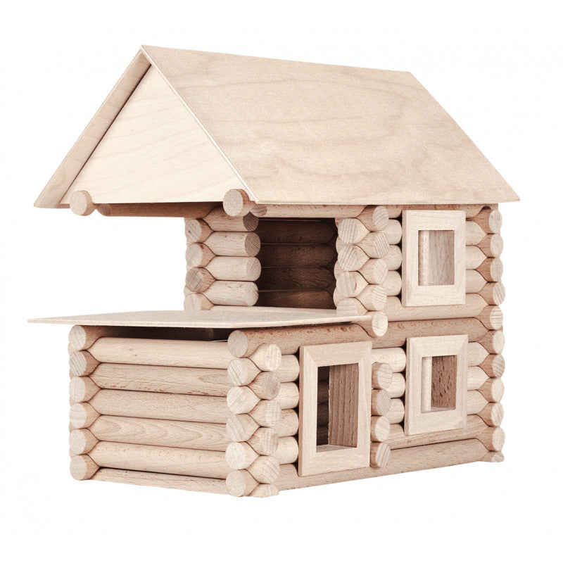 Set constructie arhitectura Vario XL, 184 piese din lemn, Walachia [ps:01fcaee4-dcdc-479f-ace2-5cce4b791177]
