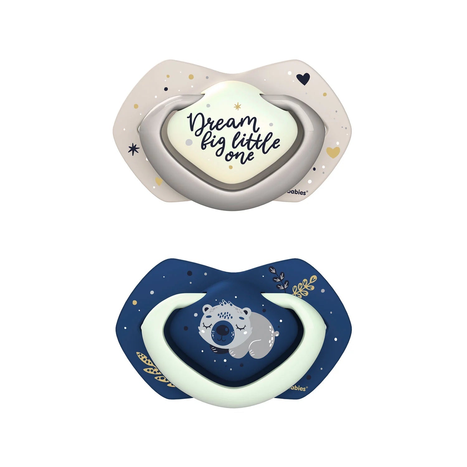 Suzeta Simetrica din Silicon 0-6 Luni, 2 Buc,Fosforescenta Sleepy Koala,22/658_Blu, Canpol babies [ps:35d36e5d-87ae-4996-884b-272443dd27b1]