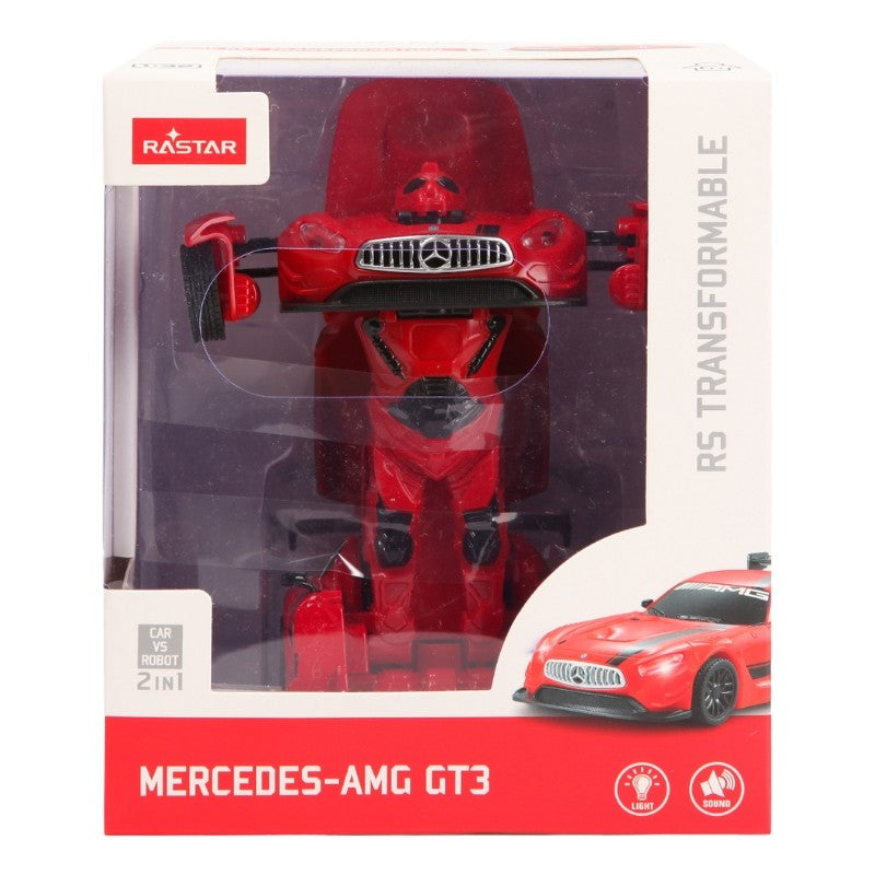 MASINUTA METALICA CONVERTIBILA MERCEDES BENZ GT3 GALBENA - Imagine 8