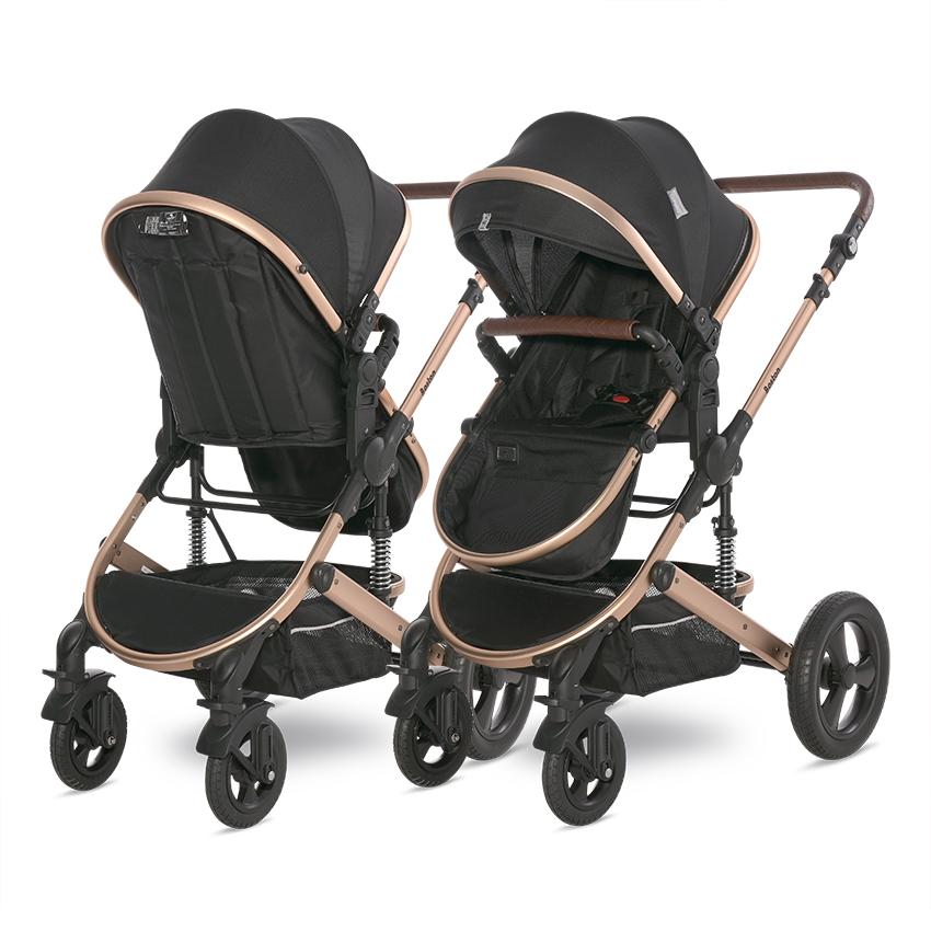 Carucior Boston, cu adaptori cos auto, de la 0 luni pana la 4 ani, maxim 22 kg, landou separat, cadru din aluminiu, cos auto optional, Black - Imagine 8 [ps:c82c2d49-9130-42ba-ad94-41dad0eed638]
