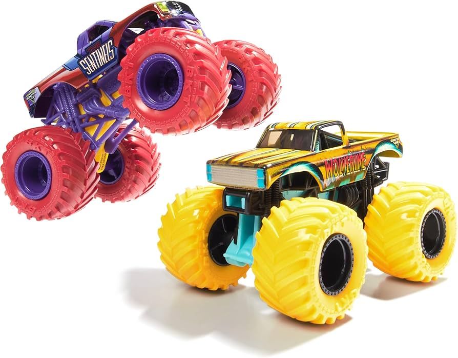 MONSTER JAM SET 2 MASINUTE METALICE VENOM VS THE AMAZING - Imagine 8
