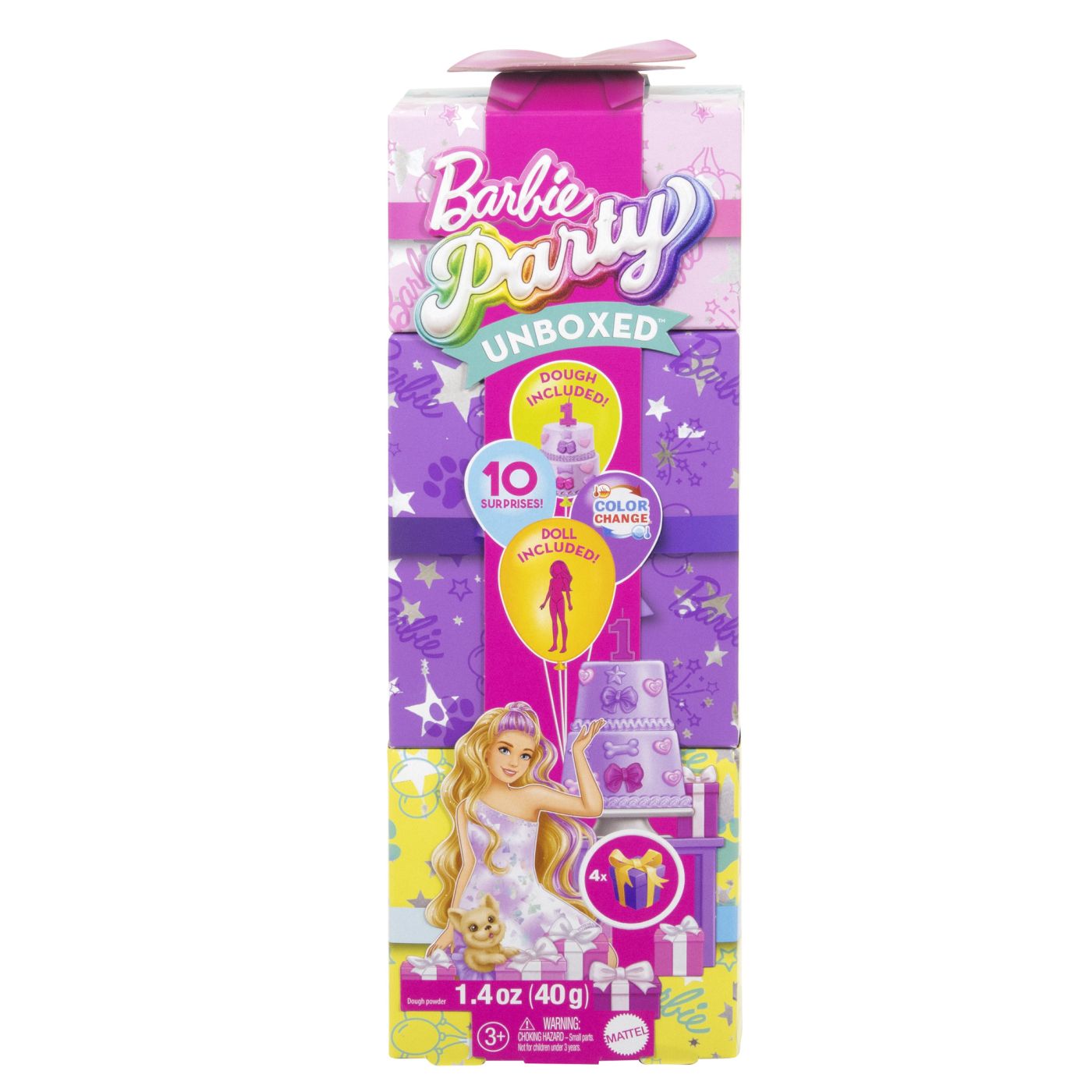 BARBIE PAPUSA PARTY UNBOXED REVEAL BRUNETA Mattel - Imagine 8