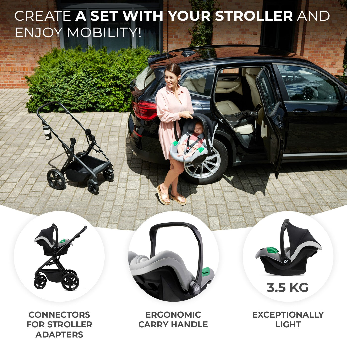 CARUCIOR KINDERKRAFT NEWLY, 4 IN 1, MOONLIGHT GREY [ps:4f77c69c-c328-4239-a6d5-61b2b2f14690]