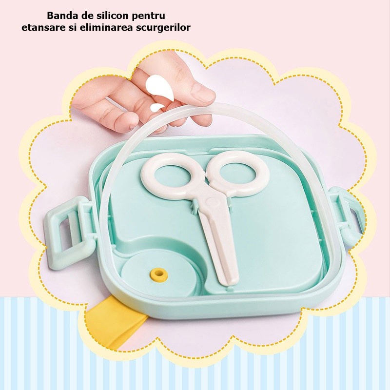 Lunch Box Copii Flippy, 750ml, 2 Boluri, Roz | infant.ro - Albastra (8) [ps:a48e87aa-0f3c-4026-8076-9fb41c2b2b63]