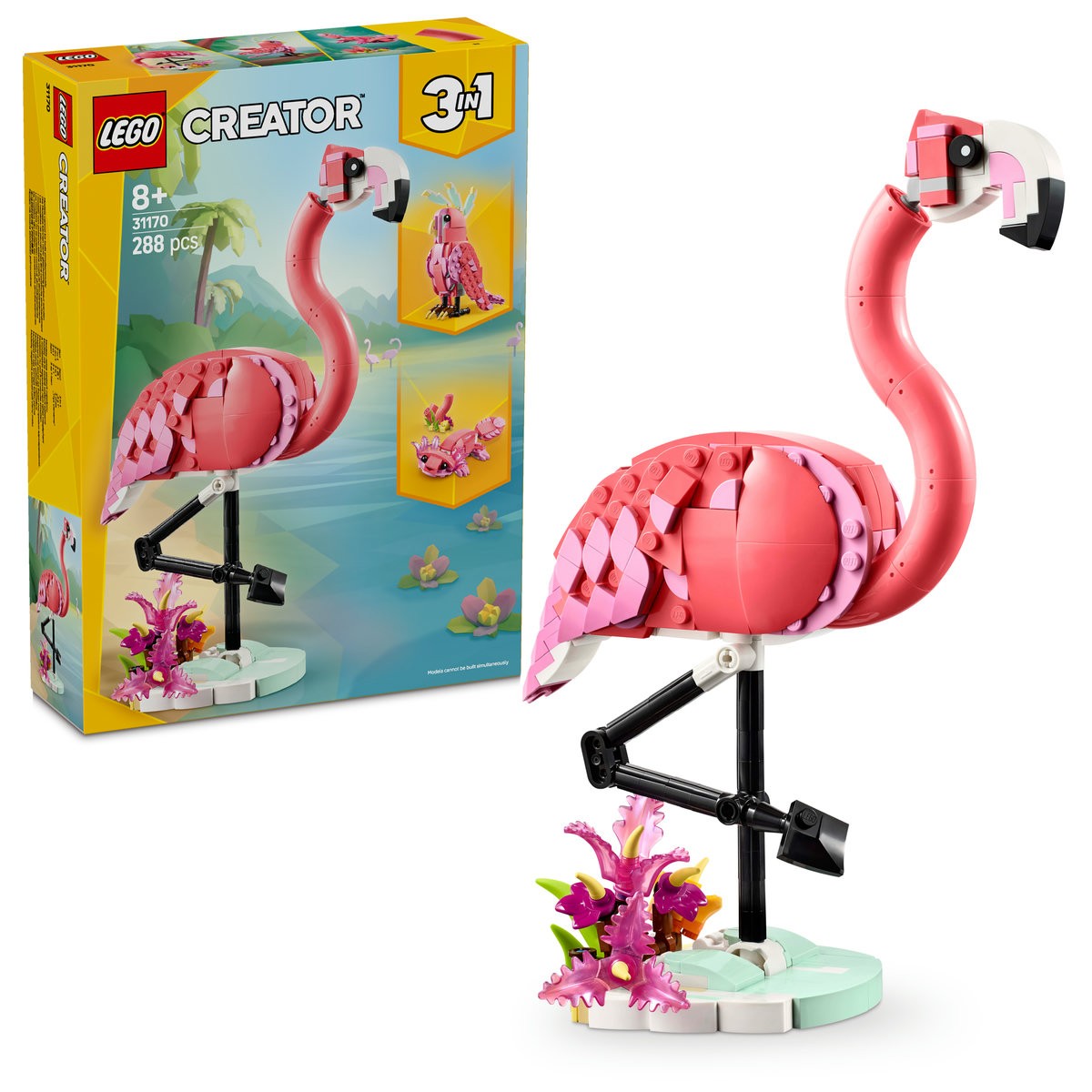 LEGO CREATOR ANIMALE SALBATICE FLAMINGO ROZ 31170 - Imagine 9 [ps:31d28ce8-42fe-4db0-a0f4-47cc2053f1a8]