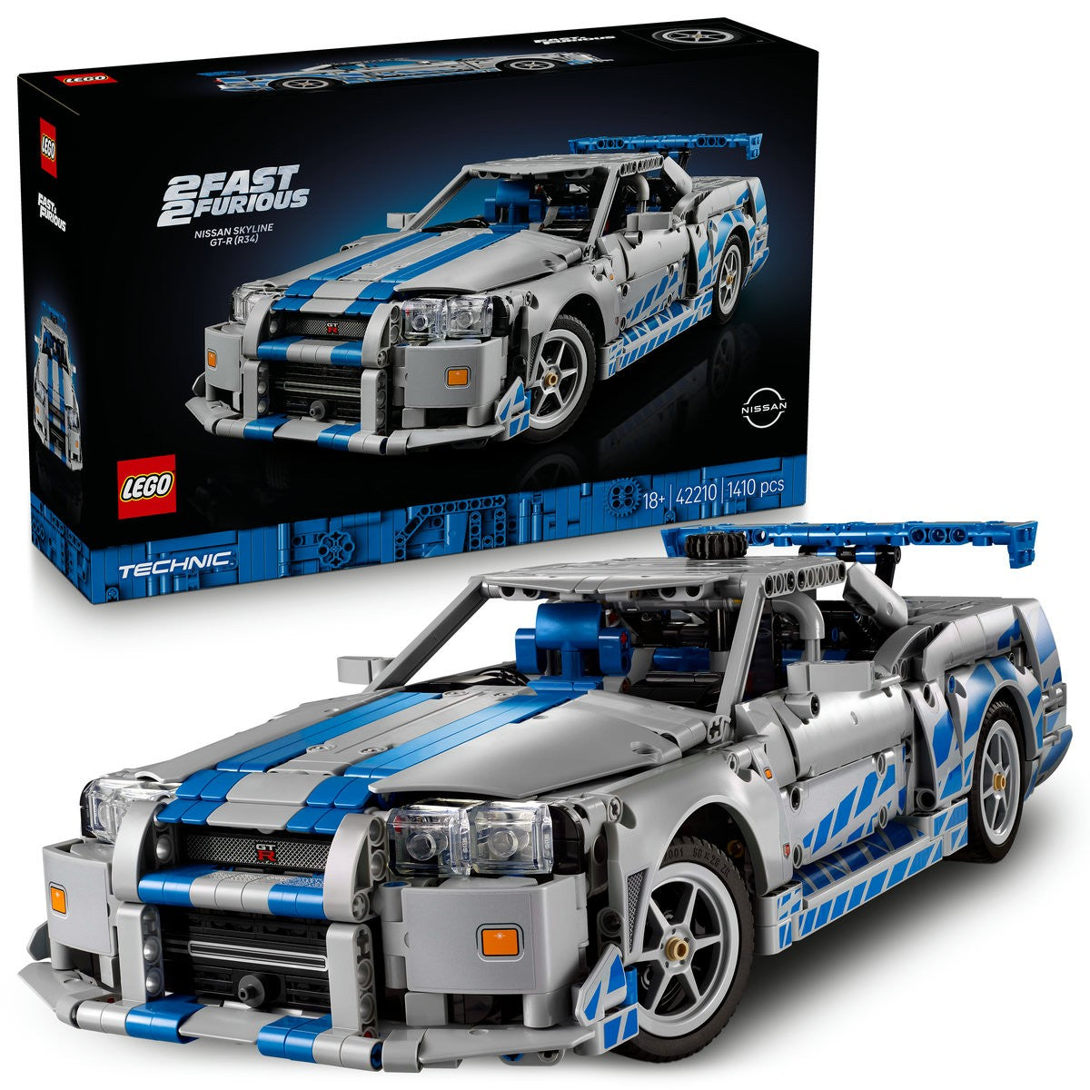 LEGO TECHNIC 2 FAST 2 FURIOUS NISSAN SKYLINE GT-R R34 42210 - Imagine 8 [ps:4aa4389e-bc70-4c03-a9f1-dab0e9386b70]