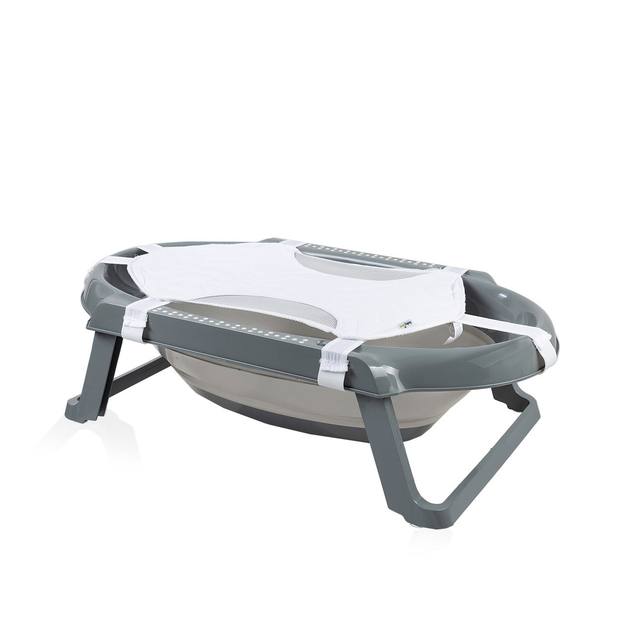 Set cadita pliabila de baie Babyjem, 5 piese, turcoaz - Antracit