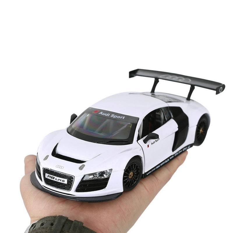 MASINUTA METALICA AUDI R8 ALB SCARA 1 LA 24 Rastar - Imagine 5 [ps:1f607368-565a-4e40-a65e-d4c213fd051c]