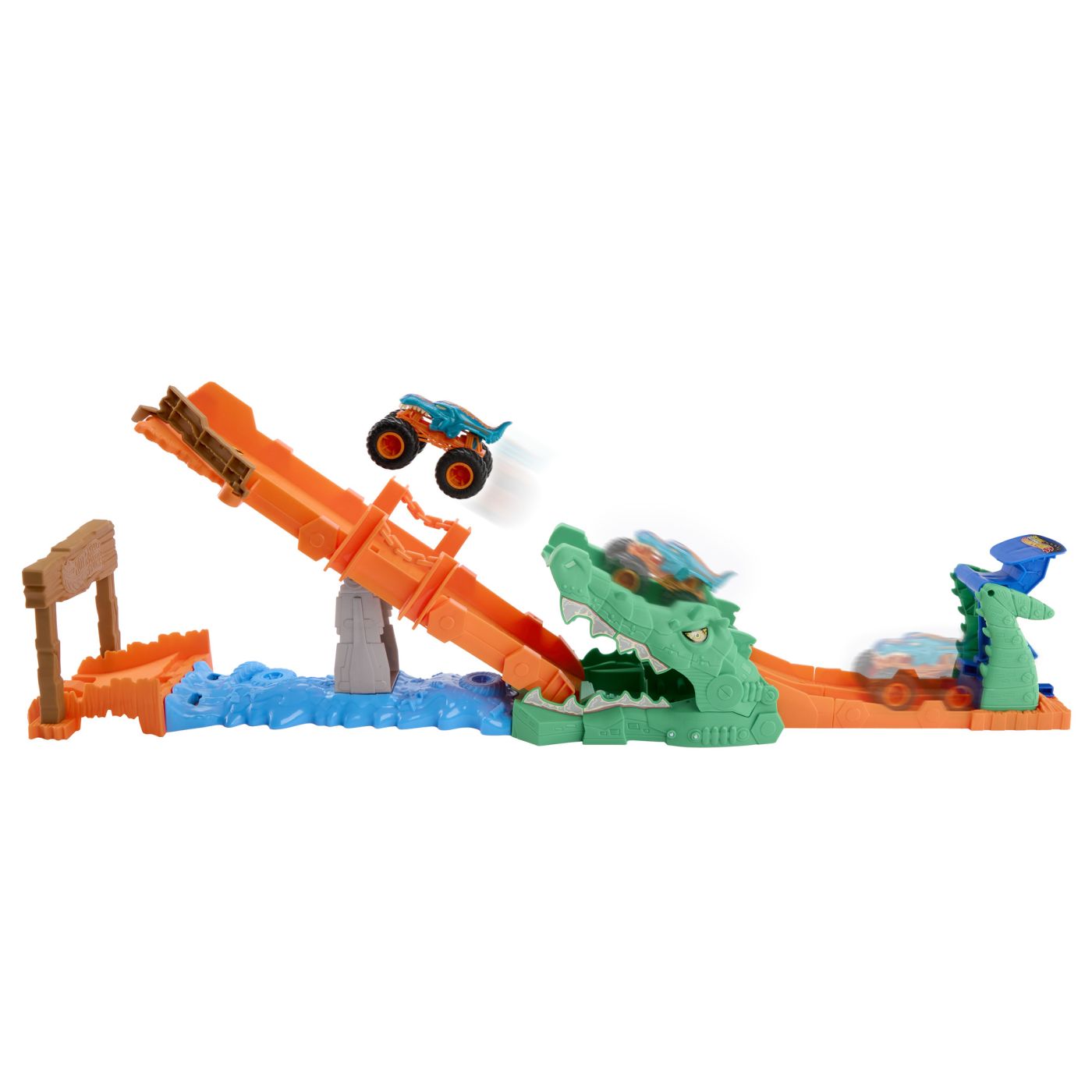 HOT WHEELS MONSTER TRUCK SET DE JOACA PROVOCAREA - Imagine 8