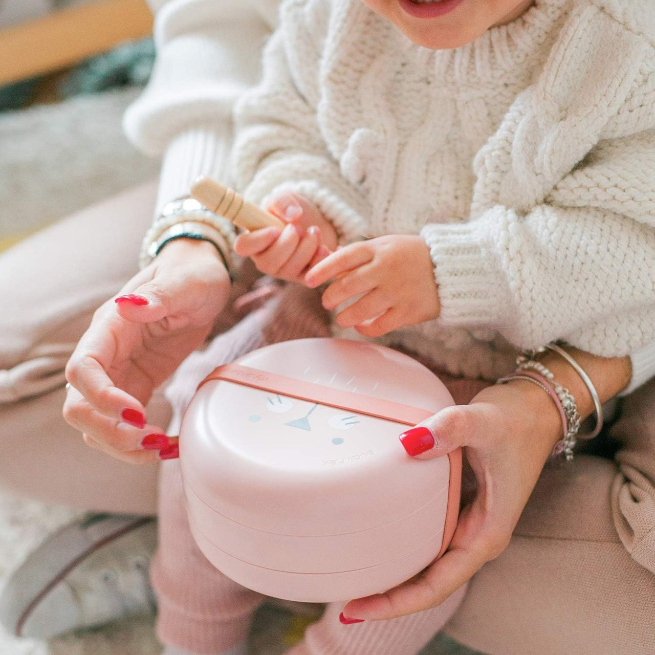 Set boluri pentru prânz roz Hygge Suavinex +4 luni - Roz