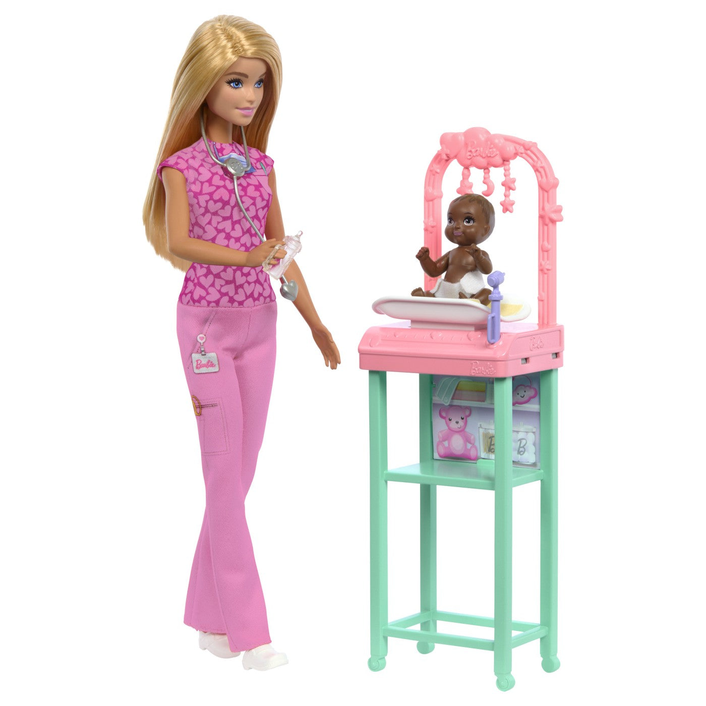 BARBIE CARIERE SET MOBILIER CU PAPUSA DOCTOR PEDIATRU - Imagine 4 [ps:652ab930-da1e-4506-b092-40e220218e3d]