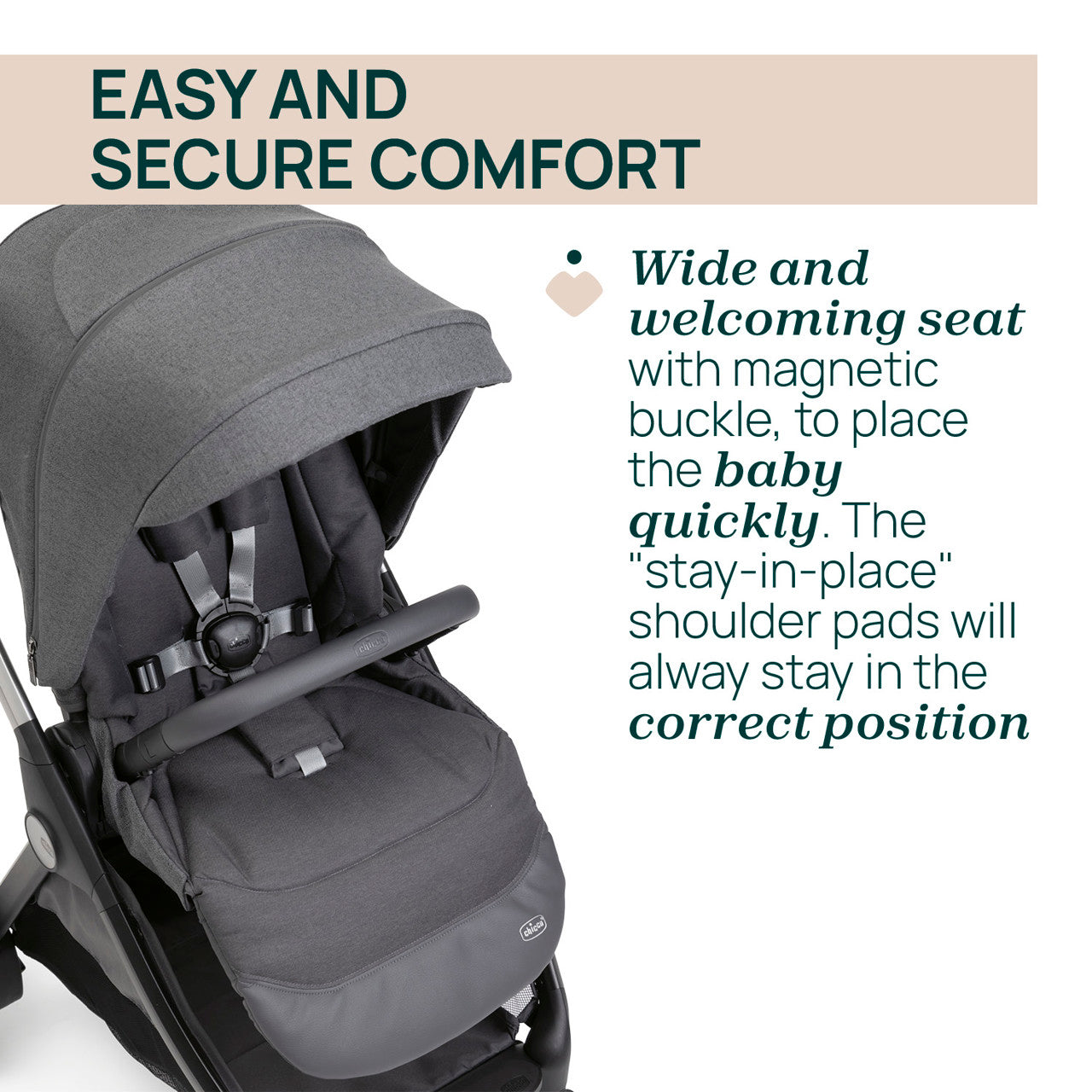 Carucior copii 3 in 1 Chicco Bellagio 2, Black Satin - Default Title (8) [ps:78e4ac46-42b8-434e-8fb4-8d4854f68264]
