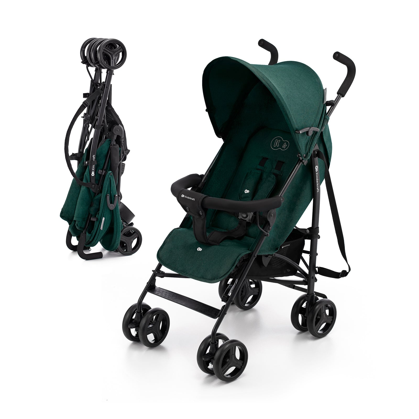 CARUCIOR SPORT KINDERKRAFT TIK, TIP UMBRELA, GREEN FOREST - Verde Închis