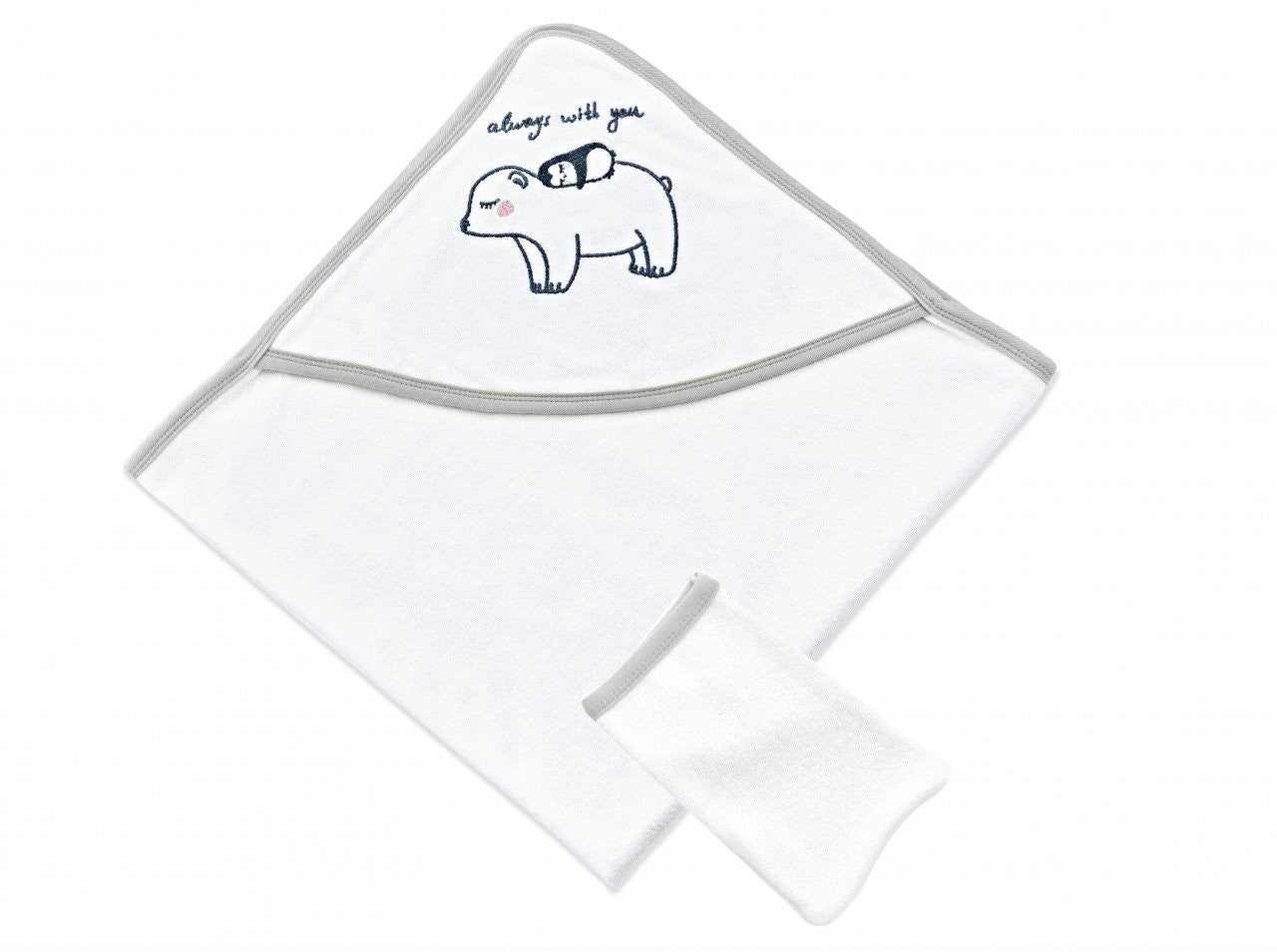 Set cadita de baie complet pentru bebelusi cu 6 piese, - Imagine 8