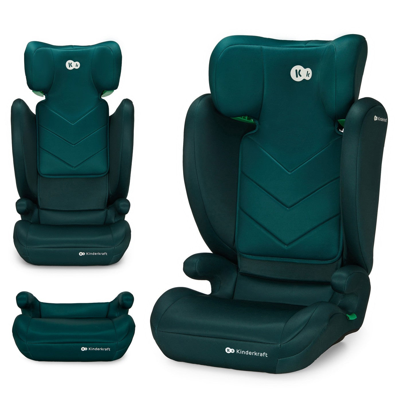 SCAUN AUTO KINDERKRAFT I-SPARK, I-SIZE 100-150 CM, GREY - Verde