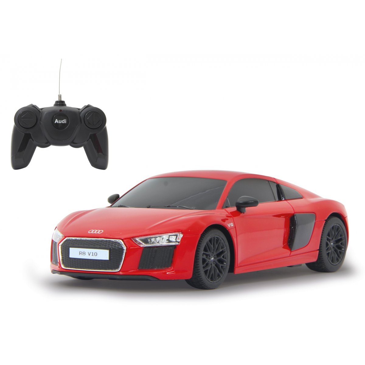 MASINA CU TELECOMANDA AUDI R8 ROSU CU SCARA 1 LA 24 Rastar - Imagine 8