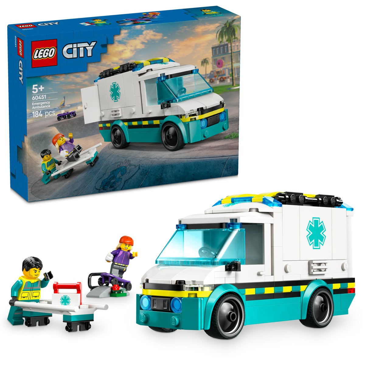 LEGO CITY AMBULANTA DE URGENTE 60451 - Imagine 8 [ps:08dbe31c-9051-4bf3-9d76-7fcd4596ef70]
