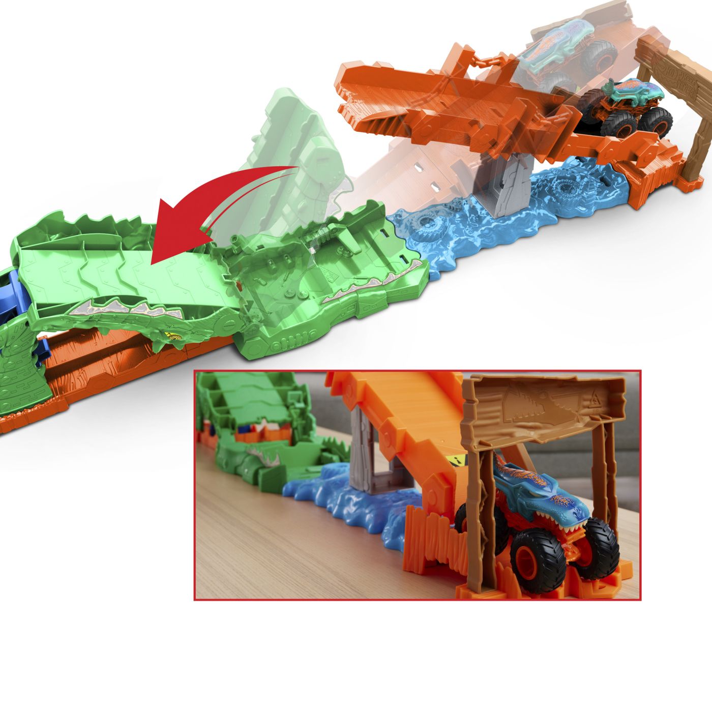 HOT WHEELS MONSTER TRUCK SET DE JOACA PROVOCAREA - Imagine 7 [ps:23795048-978d-4962-8f23-8a09dbc7a149]