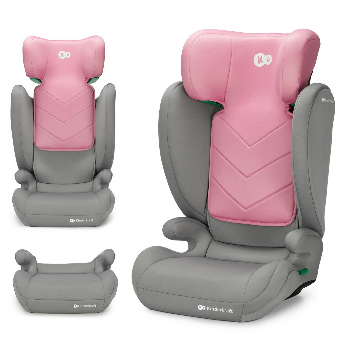 SCAUN AUTO KINDERKRAFT I-SPARK, I-SIZE 100-150 CM, PINK [ps:66612400-2c50-4ef8-9f07-e8d2d9344305]
