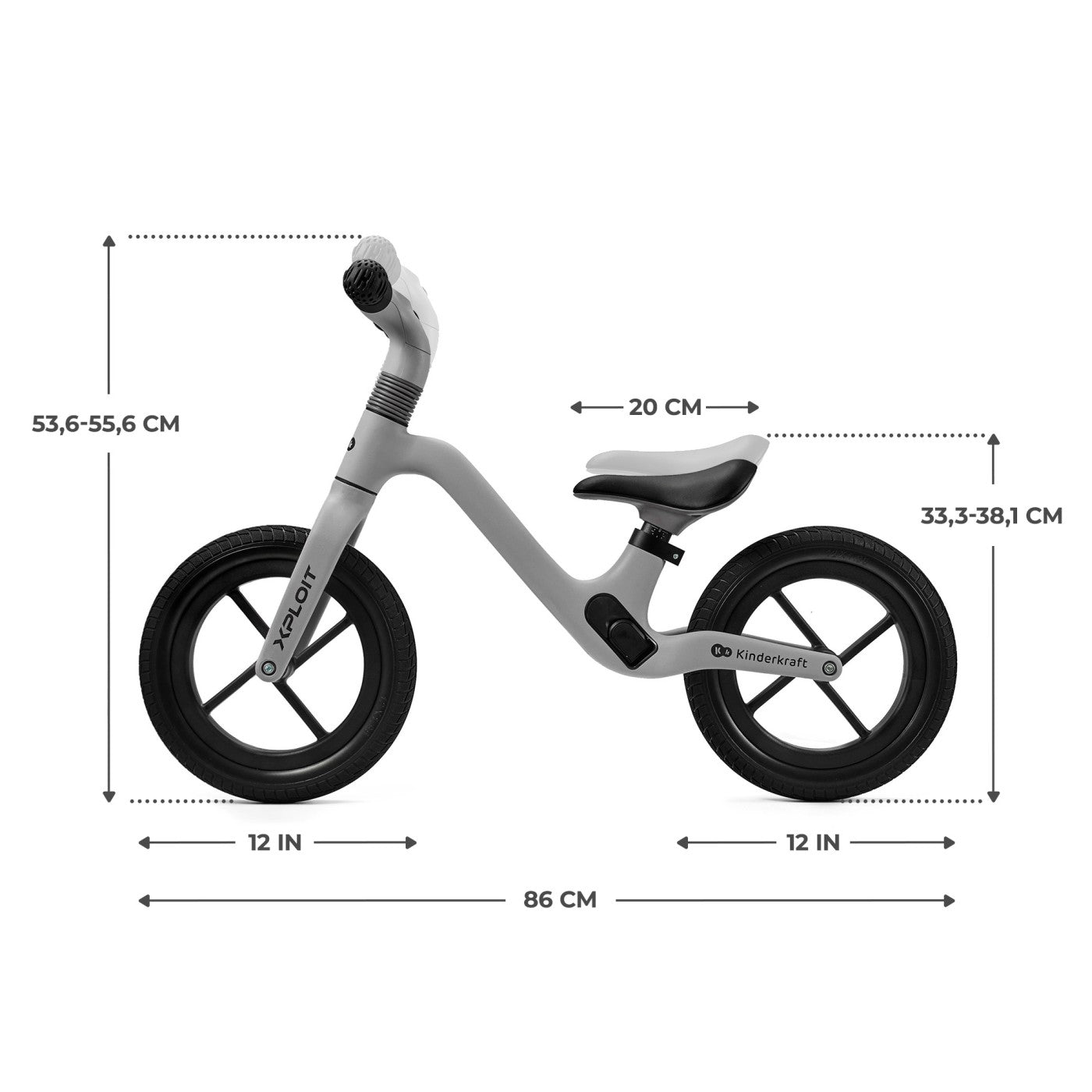 BICICLETA FARA PEDALE KINDERKRAFT XPLOIT, MOONSILVER - Imagine 8