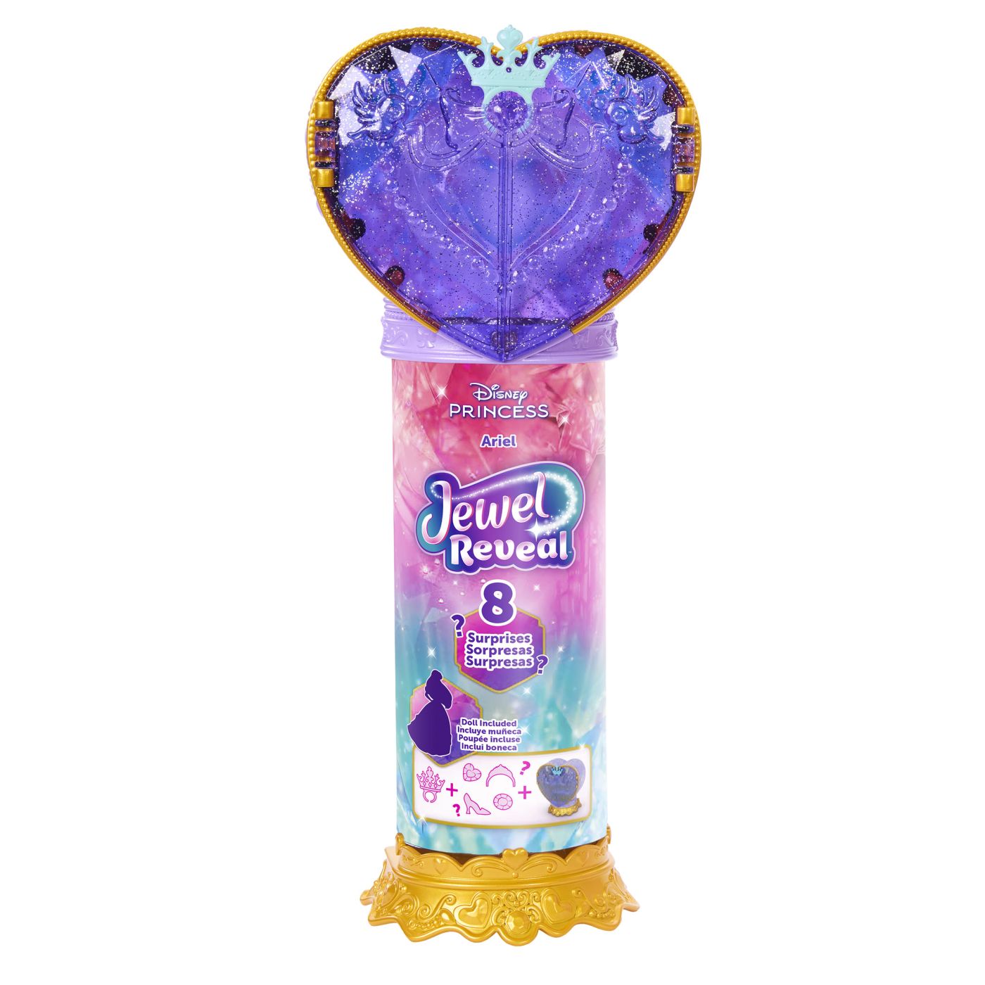 DISNEY PRINCESS JEWEL REVEAL PAPUSA ARIEL Mattel - Imagine 8