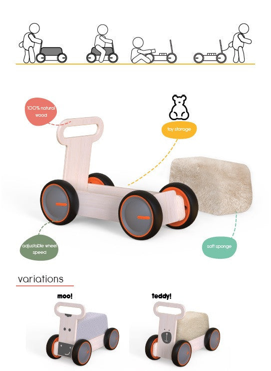 Masinuta ride-on, premergator si carucior de jucarii - Imagine 8