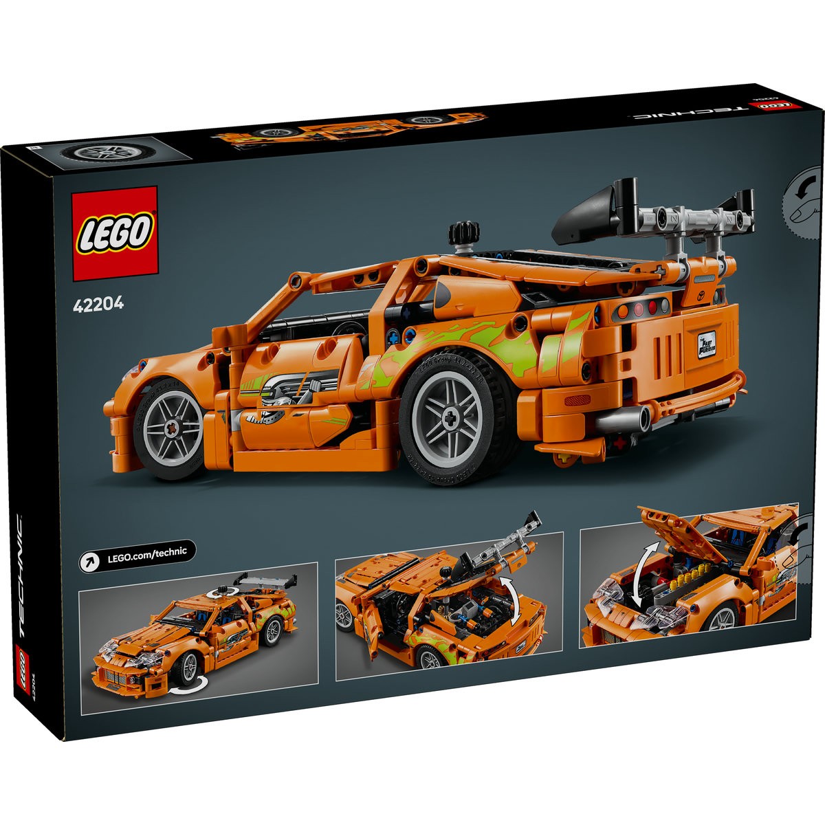 LEGO TECHNIC FAST AND FURIOUS TOYOTA SUPRA MK4 42204 - Imagine 8