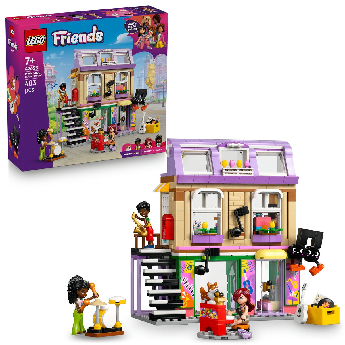 LEGO FRIENDS MAGAZIN DE MUZICA SI APARTAMENT 42653 - Imagine 8 [ps:e7ea2e1d-5cdc-4889-8c9e-268766bdadab]