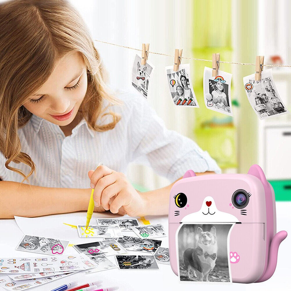 Camera Instantanee Copii Flippy, Printare Alb-Negru, Roz - Default Title (8) [ps:896783b1-815c-4e2d-8210-bd9d23b07f9d]