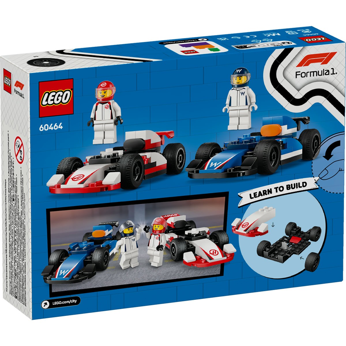 LEGO CITY MASINI DE CURSE F1 WILLIAMS RACING SI HAAS F1 - Imagine 8