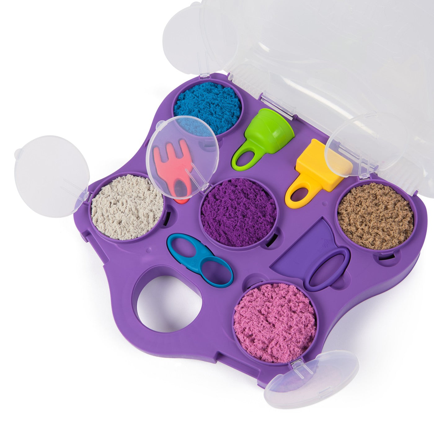 KINETIC SAND SET GEANTA PENTRU PLAJA VARIETY CASE Spin - Imagine 10 [ps:3218f195-3eec-4fd7-ab08-4cadaf9289f0]
