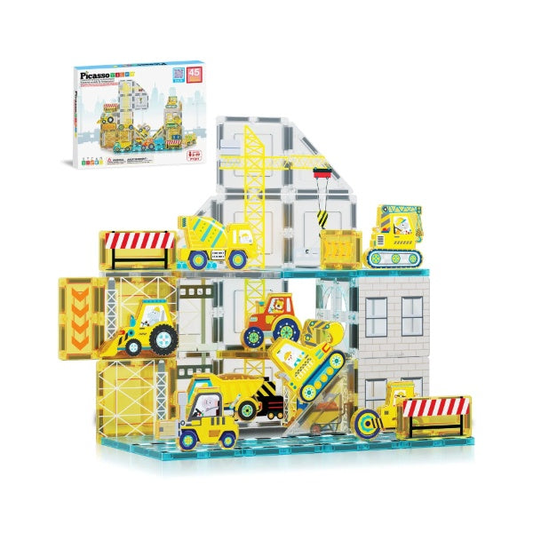 PICASSO TILES Vehicule diverse, magnetic, set de - Imagine 2 [ps:2bceade7-08fc-4058-ad20-f66df0f4b1ef]